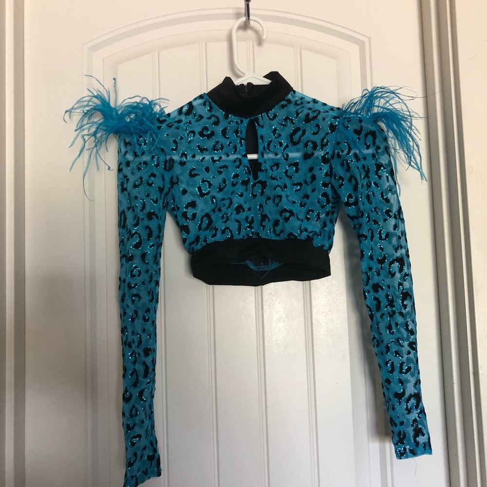 Sassy animal print dance costume